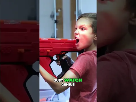 Boys vs Fox Masked Killer: Garage Toy Gun Fight! #shorts