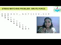 STRING MATCHING - BRUTE FORCE