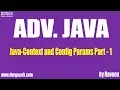 Adv Java-Context and Config Params-Part 1