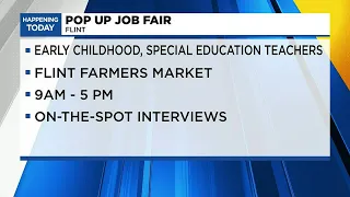 Pop up job fair for GISD at Flint Farmer s Market