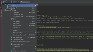 PHP 1 Basic Bootstrap Template Setup