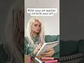 POV your art teacher corrects your art JULIA GISELLA