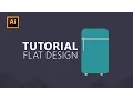 infographics Illustrator - Fridge Flat Design Tutorial
