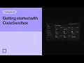 Getting Started with CodeSandbox CodeSandbox 101