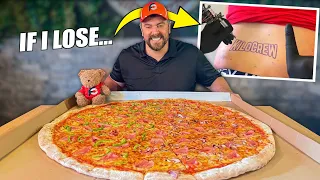 Eat Ireland's Biggest 33-Inch Pizza Challenge By Myself or Get a Tramp Stamp Tattoo