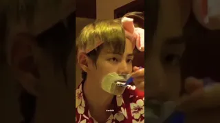 V Is Doing Shaving Bts 