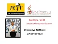 Question Set 03 Database Management System Java Institute