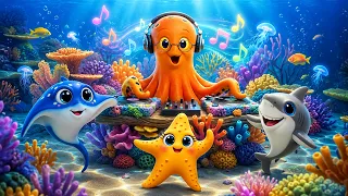 Акулёнок Шарки и морские друзья 🦈 | Детские песни и мультик про подводный мир
