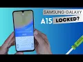 Samsung A15 Unlock Remove Screen Lock PIN Password Hard Reset