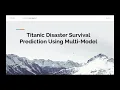 Machine Learning Tutorial Building a Titanic Survival Prediction using Multiple Model at Kaggle