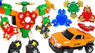 Hello Carbot Spinnable With Fidget Spinners Transform DuDuPopTOY 