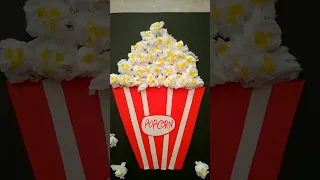Diy popcorn craft easy to make popcorns craft with tissue paper