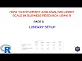Part 6 Library Setup in R