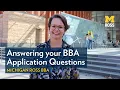 Tips on Applying to the Michigan Ross BBA Program