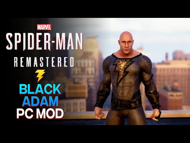 Spider Man remastered pc [MY MOD] - Black Adam Suits Slot add on, showcase gameplay, DOWNLOAD now.#5