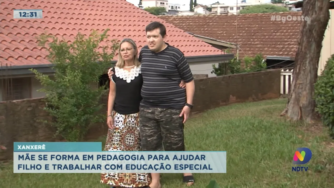 Mãe se forma em pedagogia para ajudar filho e trabalhar com educação especial