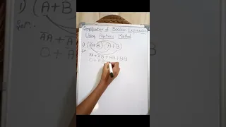 Simplification of Boolean expressions using Algebraic 1