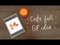 Cute Fall Gif Idea - How To Make a GIF on Procreate