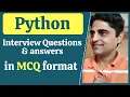 Python Interview Questions Answers in MCQ Format Top Python MCQs with Answer Freshers MCQ Quiz