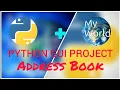 Address Book Project Part - 1 Tkinter Project Python GUI Project Python Project