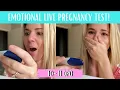 EMOTIONAL LIVE PREGNANCY TEST - Finding out I m pregnant 10-11 DPO