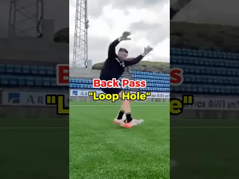 The Secret Back Pass Rule 🧤⚡️ #goalkeeper #tips #football