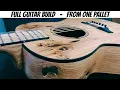 I built this guitar ENTIRELY out of a single pallet. Watch Full build in 25 minutes!