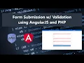 Submitting Form Data using Angular JS and PHP Tutorial