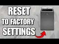 How to Reset Maytag Bravos XL Washer to Factory Settings EASY GUIDE