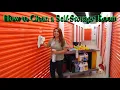 How to clean a self-storage unit like a pro