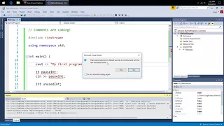 Debugging Syntax Errors in Visual Studio