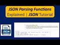 JSON Parsing Functions Explained JSON Tutorial