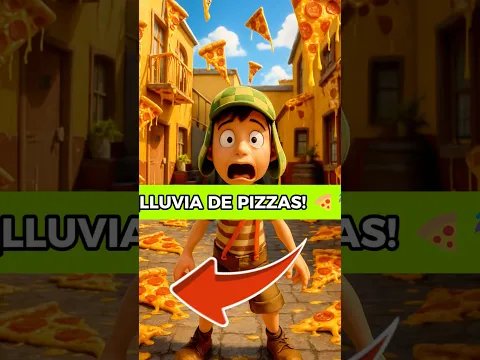 APOCALIPSIS DE PIZZAS!π #chavodel8 #chavodelocho #kiko #humor #ia #animation #viralshorts #tristeza