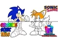 Coloring Sonic the Hedgehog and Tails - Sega Games Coloring Pages for kids
