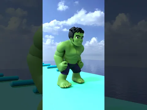 Ladder Run With Spider-man and Hulk #gta #shorts