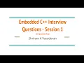 Embedded C Interview Questions - Session 1