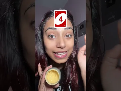 UNO Skincare Challenge 😶‍🌫️ #skincare #challenge #funny #missgarg #funnyvideo