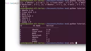 Python Tutorial Fetch Data And Display Data From Sqlite3 Database In Tabular Format