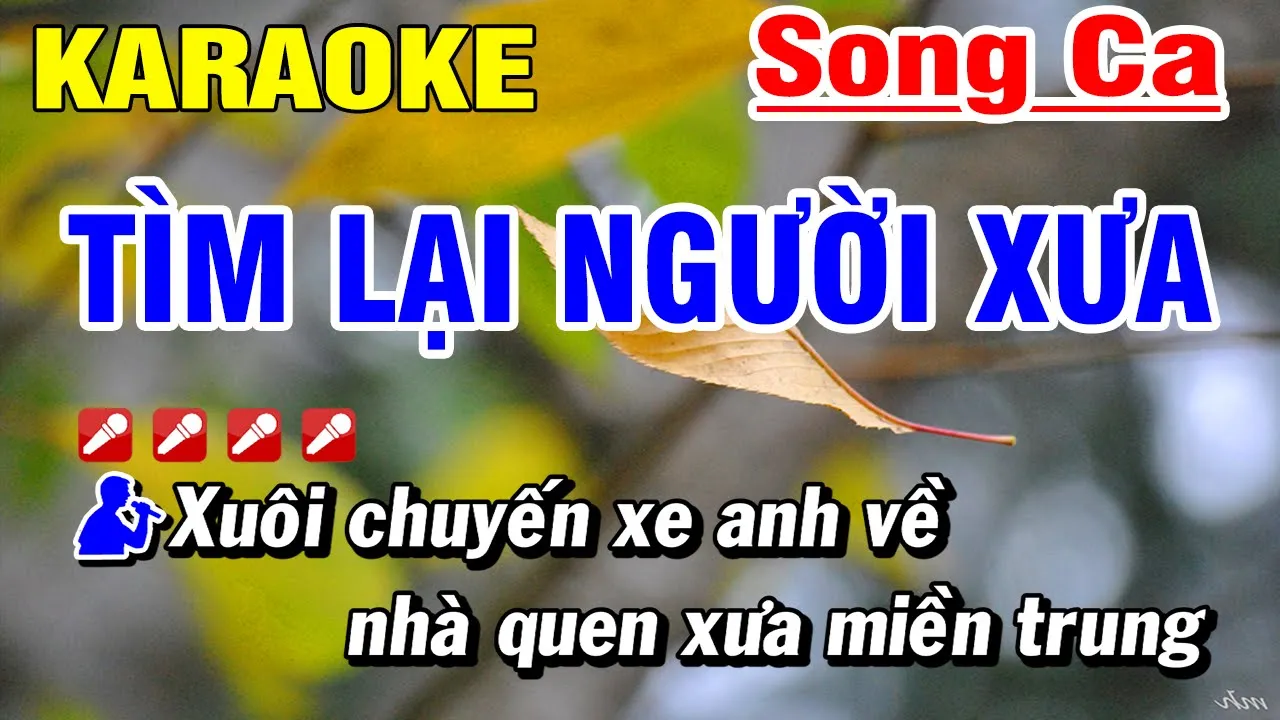 Tìm Lại Người Xưa Karaoke Nhạc Sống Song Ca cùng Huế Thương🩷