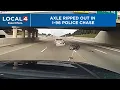 Download Lagu Police chase ends with stolen car’s axle ripped off on I-96