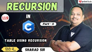Table using Recursion Function in C Part-5 Recursion Function in C Language Tpoint Tech