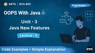 OOPS With Java Unit 3 Type Annotations Java Module System Lecture 2 BCS - 403 AKTU