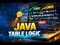 Java Program to Print 2 s Table Using Array How to make Logic Java Tutorial Part 7