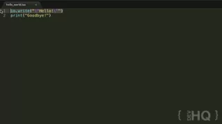 Lua Tutorial Hello World