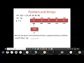 Pointers and Arrays by Dr E Raju