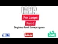 For Loops Java program for beginner level part 6 Easy Learning Genius