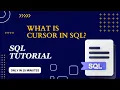 What is SQL Cursor SQL Cursor Introduction in Hindi Learn SQL Cursor in 15 Minutes Tpoint Tech