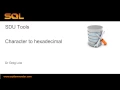 SDU Tools 09 Character to Hexadecimal in T-SQL