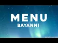 BAYANNI-MENU