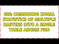 GIS Combining zonal statistics of multiple rasters into a single table ArcGIS Pro
